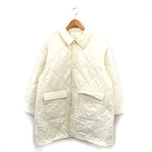 【中古】フリークスストア FREAKS STORE 中綿 コート ミドル丈 シンプル F アイボリー 白 /KT16 レディース 【ベクトル 古着】 25013...