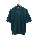 【中古】ユーエスポロアッスン U.S. POLO ASSN. 半袖 ポロシャツ ロゴマーク刺繍 鹿の子 L グリーン 緑 /FT27 メンズ 【ベクトル 古着】 250207