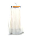 【中古】ワンアフター アナザー ナイスクラップ one after another NICE CLAUP プリーツ スカート ロング シンプル F アイボリー 白 /KT26 レディース 【ベクトル 古着】 250213