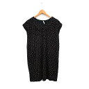 【中古】エル ELLE ワンピース 半袖 ミニ ドット ブラック 黒 /KT17 レディース 【ベクトル 古着】 250217(4)