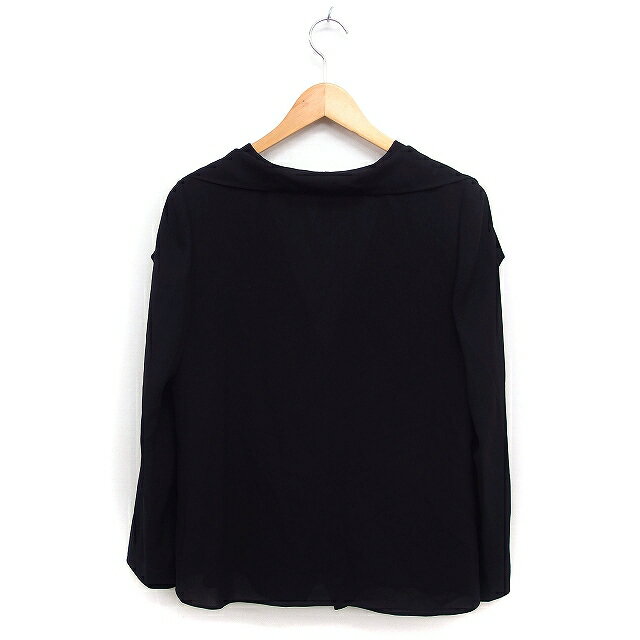 【中古】ソワールペルル ブラックフォーマル シアー ジャケット 羽織り 長袖 無地 9 ブラック 黒 /FT28 レディース 【ベクトル 古着】 250305