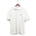 【中古】コーエン coen ドット ポロシャツ 半袖 鹿の子 コットン 綿 XL ホワイト 白 /FT10 メンズ 【ベクトル 古着】 250310