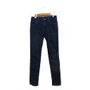 【中古】ジーナシス JEANASIS スキニー デニム ジーンズ ストレッチ シンプル S ブルー 青 /KT41 レディース 【ベクトル 古着】 250315