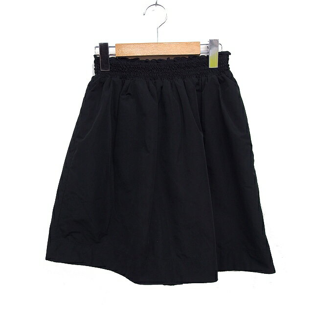 【中古】ジュエルチェンジズ Jewel Changes アローズ フレアスカート ミニ 無地 シンプル 36 ブラック 黒 /FT31 レディース 【ベクトル 古着】 250320