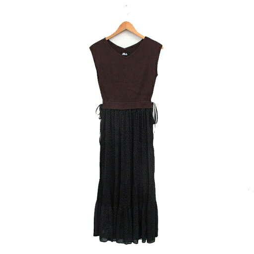 【中古】ジルバイジルスチュアート JILL by JILLSTUART ワンピース ノースリーブ Vネック ロング 切替 F ブラック 黒 /KT17 レディース 【ベクトル 古着】 250321 【中古】ジルバイジルスチュアート JILL by JILLSTUART ワンピース ノースリーブ Vネック ロング 切替 F ブラック 黒 /KT17 レディース 【ベクトル 古着】 250321