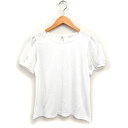 【中古】ロペピクニック ROPE Picnic バルーンスリーブ カットソー Tシャツ 袖素材切替 38 ホワイト 白 /FT37 レディース 【ベクトル 古着】 250322(4)