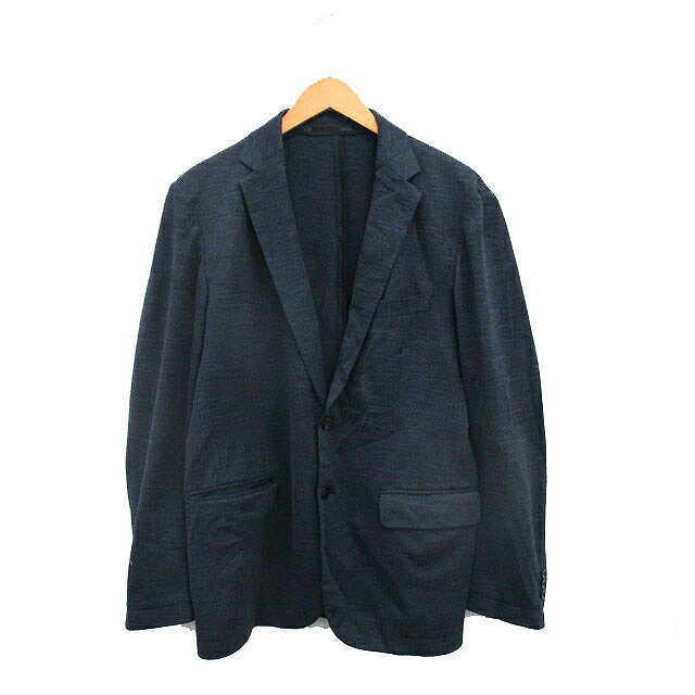 【中古】ユナイテッドアローズ A DAY IN THE LIFE UNITED ARROWS テーラードジャケット ブレザー シンプル L ネイビー 紺 /KT10 メンズ 【ベクトル 古着】 250327