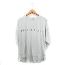 【中古】ジェラートピケ gelato pique 部屋着 ルームウェア ナイトウェア 半袖 Tシャツ ロゴ 1 グレー 灰 /KT8 レディース 【ベクトル 古...