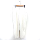 【中古】コムサ COMME CA テーパード パンツ ロング タック ジップフライ 薄手 9 アイボリー /TT レディース 【ベクトル 古着】 250329
