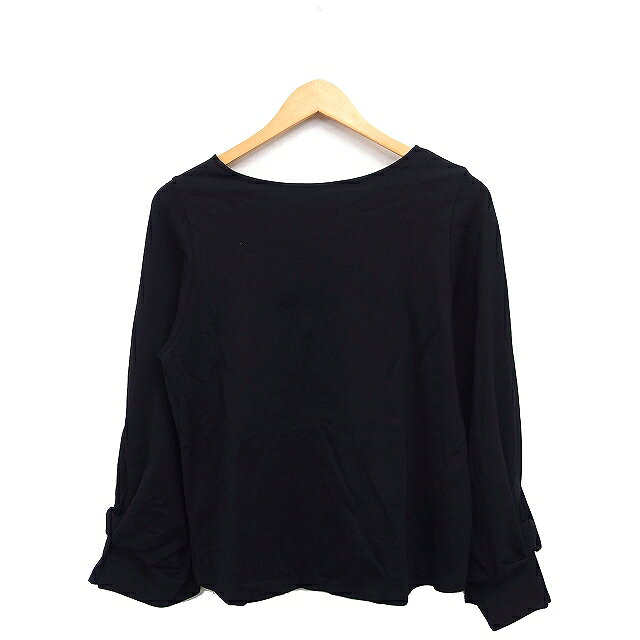 【中古】グローバルワーク GLOBAL WORK ツイストスリットスリーブ カットソー Tシャツ ボートネック 無地 M ブラック 黒 /FT21 レディース 【ベクトル 古着】 250328 vectorpremium-18395231 ブランド古着ベクトルプレミアム店 サンプル画像2