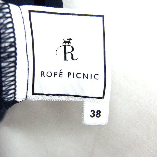 【中古】ロペピクニック ROPE Picnic レース レイヤード ブラウス 半袖 丸首 38 ネイビー 紺 /FT4 レディース 【ベクトル 古着】 250405 vectorpremium-18407380 ブランド古着ベクトルプレミアム店 サンプル画像3
