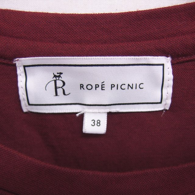 【中古】ロペピクニック ROPE Picnic Tシャツ カットソー 丸首 肩だし 半袖 38 赤紫 ボルドー /TT レディース 【ベクトル 古着】 250405 vectorpremium-18407349 ブランド古着ベクトルプレミアム店 サンプル画像3