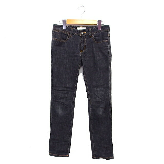 【中古】コムサイズム COMME CA ISM デニム ジーンズ ストレート コットン 綿 ローライズ ジップフライ M チャコールグレー /NT20 レディース 【ベクトル 古着】 250423