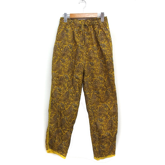 【中古】フリークスストア FREAKS STORE ペイズリー イージー パンツ コットン 綿 S イエロー 黄 /FT6 レディース 【ベクトル 古着】 250426