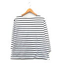 【中古】スローブ イエナ SLOBE IENA カットソー Tシャツ 長袖 コットン ボーダー ブラック 黒 /KT29 レディース 【ベクトル 古着】 250523(4)