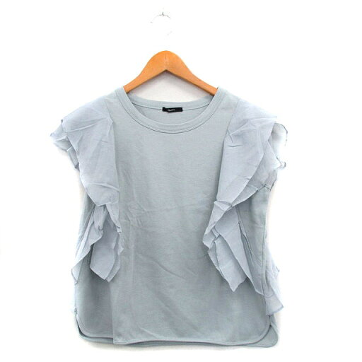 【中古】ロッソ ROSSO アーバンリサーチ カットソー Tシャツ フリル袖 半袖 コットン シンプル F ライトブルー 水色 /KT4 レディース 【ベクトル 古着】 250620 【中古】ロッソ ROSSO アーバンリサーチ カットソー Tシャツ フリル袖 半袖 コットン シンプル F ライトブルー 水色 /KT4 レディース 【ベクトル 古着】 250620
