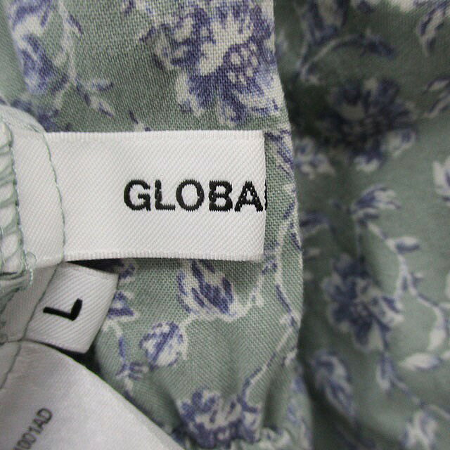 【中古】グローバルワーク GLOBAL WORK シャツ ワンピース ロング 花柄 L グリーン 緑 /KT29 レディース 【ベクトル 古着】 250626 vectorpremium-18603472 ブランド古着ベクトルプレミアム店 サンプル画像3