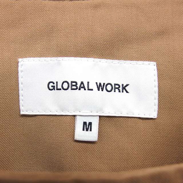 【中古】グローバルワーク GLOBAL WORK ノーカラー トレンチコート ロング ダブル リボン スプリング M キャメル /NT1 レディース 【ベクトル 古着】 251212 vectorpremium-18759366 ブランド古着ベクトルプレミアム店 サンプル画像3