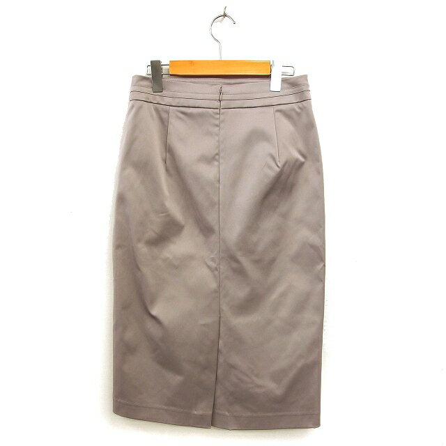 ブランド古着ベクトルプレミアム店の【中古】アイシービー iCB ナロー スカート ロング スリット バックジップ 無地 40 グレージュ /NT5 レディース 【ベクトル 古着】 250717｜アングル2