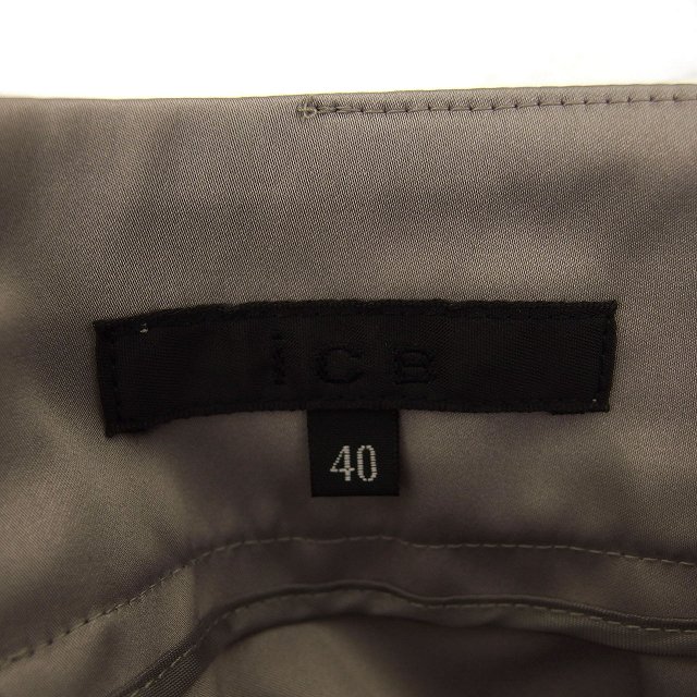 ブランド古着ベクトルプレミアム店の【中古】アイシービー iCB ナロー スカート ロング スリット バックジップ 無地 40 グレージュ /NT5 レディース 【ベクトル 古着】 250717｜アングル3