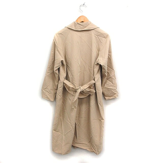 【中古】グローバルワーク GLOBAL WORK トレンチコート アウター ロング 無地 M ベージュ /FT38 レディース 【ベクトル 古着】 251204 vectorpremium-18749236 ブランド古着ベクトルプレミアム店 サンプル画像2