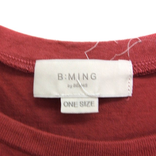 【中古】ビーミングバイビームス B:MING LIFE STORE by BEAMS 切替 ノースリーブ ワンピース ロング丈 無地 楊柳 コットン 綿 ONE テラコッタ /FT22 レディース 【ベクトル 古着】 250801