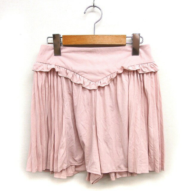 【中古】ジルバイジルスチュアート JILL by JILLSTUART キュロット ショートパンツ プリーツ フリル バ..