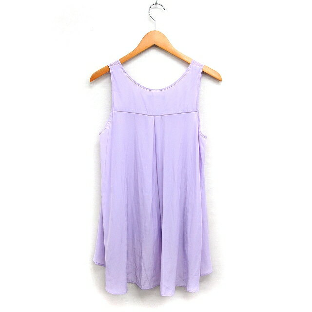 【中古】スタニングルアー STUNNING LURE ノースリーブ チュニック ロングテール 無地 1 ライラック /FT21 レディース 【ベクトル 古着】 250821