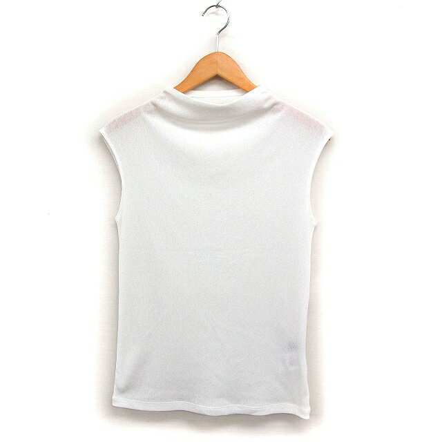 【中古】スタニングルアー STUNNING LURE ボトルネック ニット セーター ノースリーブ 無地 S ホワイト..