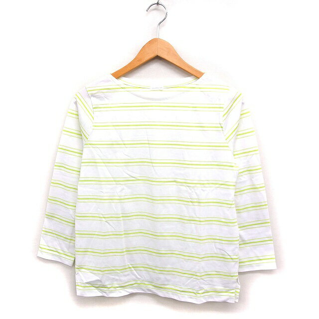 【中古】ギャルリーヴィー GALERIE VIE トゥモローランド ボーダー Tシャツ カットソー 7分袖 コットン..
