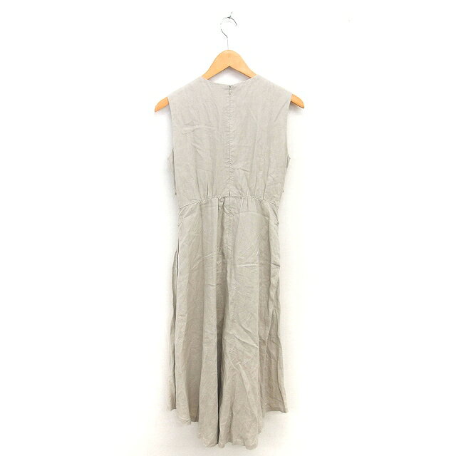 【中古】ミラオーウェン Mila Owen 09WF0182039 ワンピース フレア リネン ロング プルオーバー ノースリーブ 0 ベージュ 薄茶 /TT レディース 【ベクトル 古着】 250924 vectorpremium-18640723 ブランド古着ベクトルプレミアム店 サンプル画像2