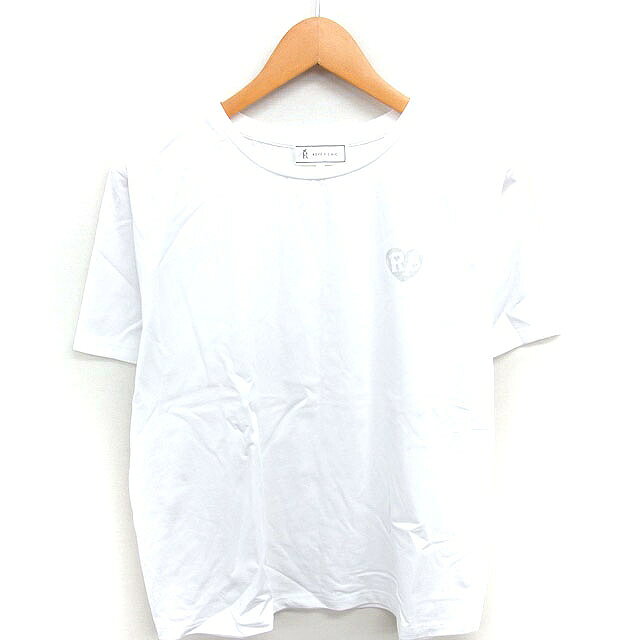 【中古】ロペピクニック ROPE Picnic Tシャツ カットソー モックネック 英字プリント 半袖 38 ホワイト 白 /TT レディース 【ベクトル 古着】 260416 vectorpremium-19013139 ブランド古着ベクトルプレミアム店 パッケージ画像