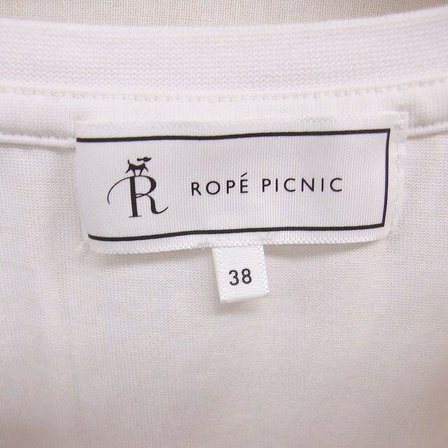 【中古】ロペピクニック ROPE Picnic Tシャツ カットソー モックネック 英字プリント 半袖 38 ホワイト 白 /TT レディース 【ベクトル 古着】 260416 vectorpremium-19013139 ブランド古着ベクトルプレミアム店 サンプル画像3