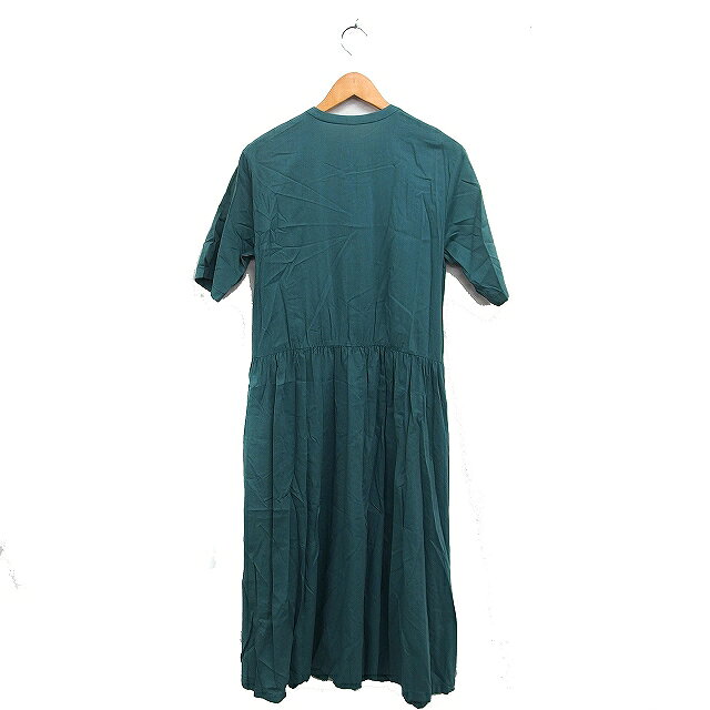 【中古】ミラオーウェン Mila Owen ギャザー ワンピース ロング丈 5分袖 無地 コットン 綿 0 グリーン 緑 /FT49 レディース 【ベクトル 古着】 260128 vectorpremium-18844594 ブランド古着ベクトルプレミアム店 サンプル画像2
