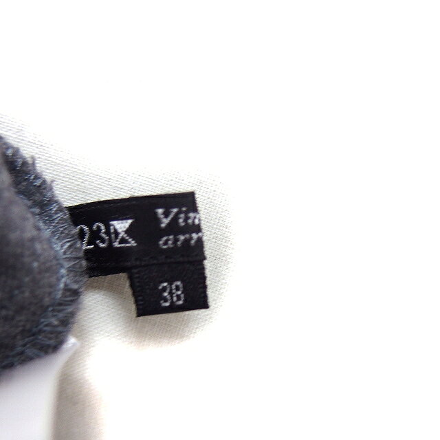 【中古】23区 オンワード樫山 ウール ブラウス 7分袖 丸首 無地 38 チャコール /FT36 レディース 【ベクトル 古着】 260311 vectorpremium-18937418 ブランド古着ベクトルプレミアム店 サンプル画像3
