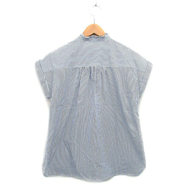 【中古】ロペピクニック ROPE Picnic シャツ ブラウス 半袖 コットン ストライプ 38 ブルー 青 /KT30 レディース 【ベクトル 古着】 260305 vectorpremium-18925548 ブランド古着ベクトルプレミアム店 サンプル画像2