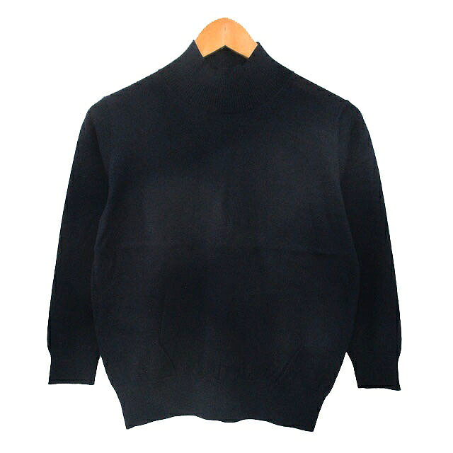 【中古】23区 オンワード樫山 ニット セーター 七分袖 ハイネック ウール シンプル 38 ネイビー 紺 /KT19 レディース 【ベクトル 古着】 260420 vectorpremium-19023905 ブランド古着ベクトルプレミアム店 パッケージ画像