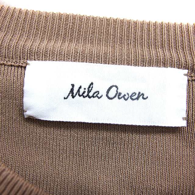 【中古】ミラオーウェン Mila Owen ノースリーブ ニット カットソー クルーネック ハイゲージ 0 ベージュ /NT9 レディース 【ベクトル 古着】 260907 vectorpremium-19396096 ブランド古着ベクトルプレミアム店 サンプル画像3
