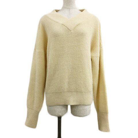 【中古】ダブルクローゼット w closet セーター ニット プルオーバー Vネック 無地 長袖 F ベージュ レディース 【ベクトル 古着】 240207 【中古】ダブルクローゼット w closet セーター ニット プルオーバー Vネック 無地 長袖 F ベージュ レディース 【ベクトル 古着】 240207