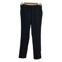【中古】マリベルジーン MARIEBELLE JEAN パンツ テーパード ロング センタープレス 無地 23 紺 ネイビー レディース 【ベクトル 古着】 240422(4)