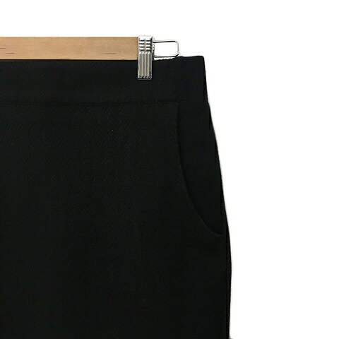 【中古】アナナ anana スカート タイト ミニ ニット ウエストゴム タック 黒 ブラック レディース 【ベクトル 古着】 240527