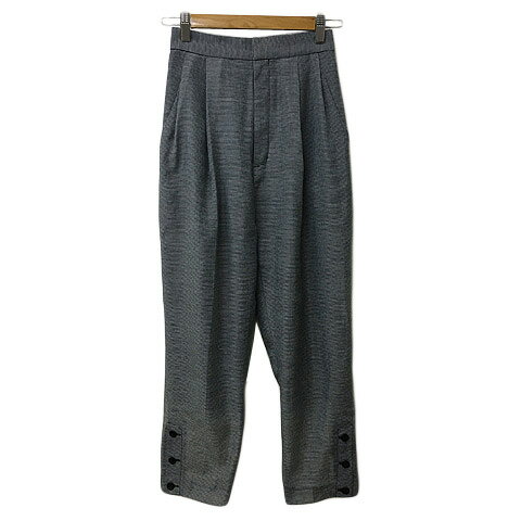 【中古】スナイデル SNIDEL パンツ テーパード ロング ギンガムチェック ウエスト...