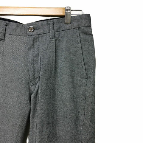 【中古】アバハウス ABAHOUSE パンツ ストレート ロング タック ジップフライ 1 グレー メンズ 【ベクトル 古着】 241004