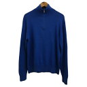 【中古】ノーティカ NAUTICA セーター ニット プルオーバー ハイネック ハーフジップ 長袖 M 青 ブルー メンズ 【ベクトル 古着】 240826(4)