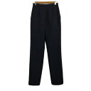 【中古】アクアスキュータム AQUASCUTUM パンツ スラックス テーパード ロング モヘヤ ウール センタ—プレス 無地 7 紺 ネイビー レディース 【ベクトル 古着】 241015(4)