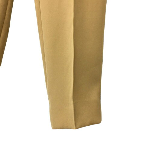 【中古】インディヴィ INDIVI パンツ テーパード ロング 無地 センターシーム タック 40 ベージュ レディース 【ベクトル 古着】 250116