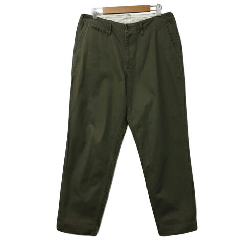 【中古】モリスアンドサンズ MORRIS&SONS パンツ チノ テーパード ロング 無地 2 緑 グリーン メンズ 【ベクトル 古着】 241120