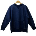 【中古】フリークスストア FREAKS STORE トレーナー スウェット プルオーバー ラウンドネック 無地 長袖 L 紺 青 ネイビー ブルー メンズ 【ベ...
