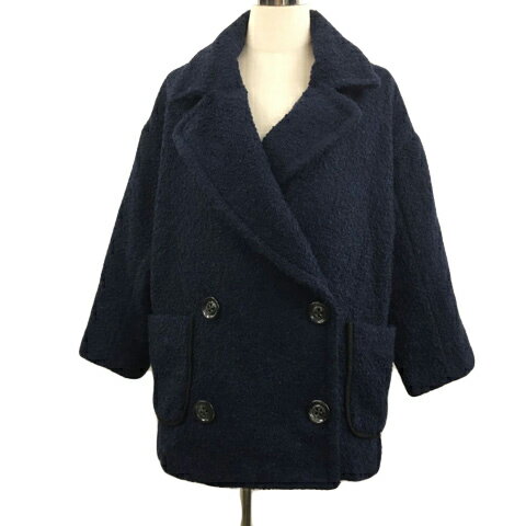 【中古】ティーケーミクスパイス タケオキクチ THE SHOP TK MIXPICE コート ハーフ ジャケット ダブル ..