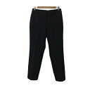 【中古】プラステ PLST パンツ テーパード ロング センタープレス 無地 M 黒 ブラック レディース 【ベクトル 古着】 241218